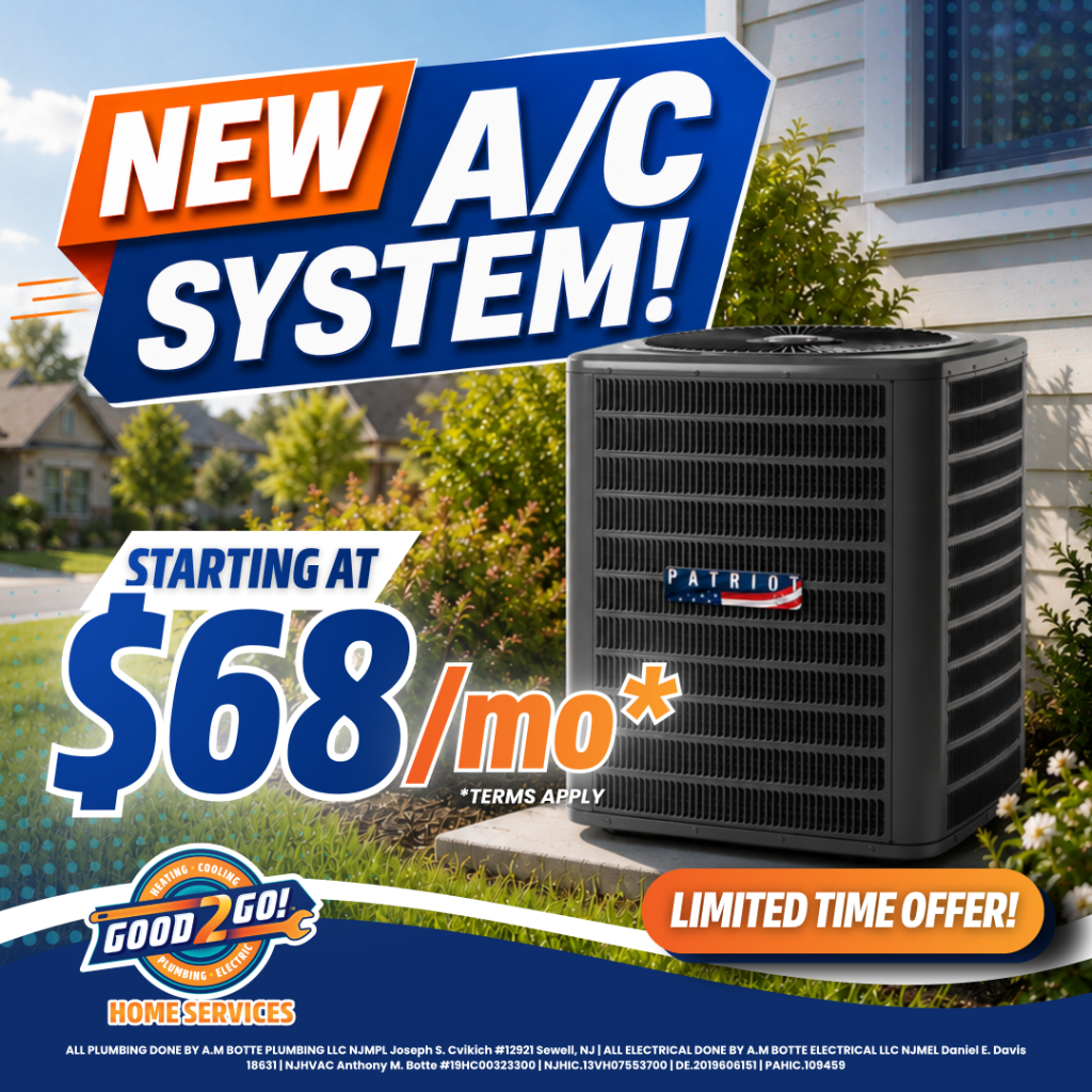 New A/C System Starting at $68/mo, Good2Go Limited Time Offer